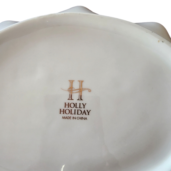 Holly Holiday Vintage Candy Dish - Picture 5 of 5